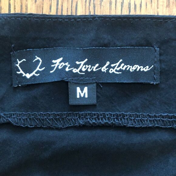 NWT For Love & Lemons Cali Mini Shirt - Picture 9 of 9